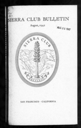 Sierra Club Bulletin 1942 Vol 27 No 4 August thumbnail